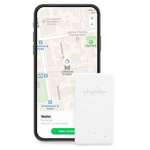 Chipolo - White 'Chipolo Card' Bluetooth Item Finder