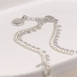 POM - Silver Plated Tiny Discs Necklace