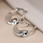 Load image into Gallery viewer, POM - Silver Plated Twisted Hoop Earrings
