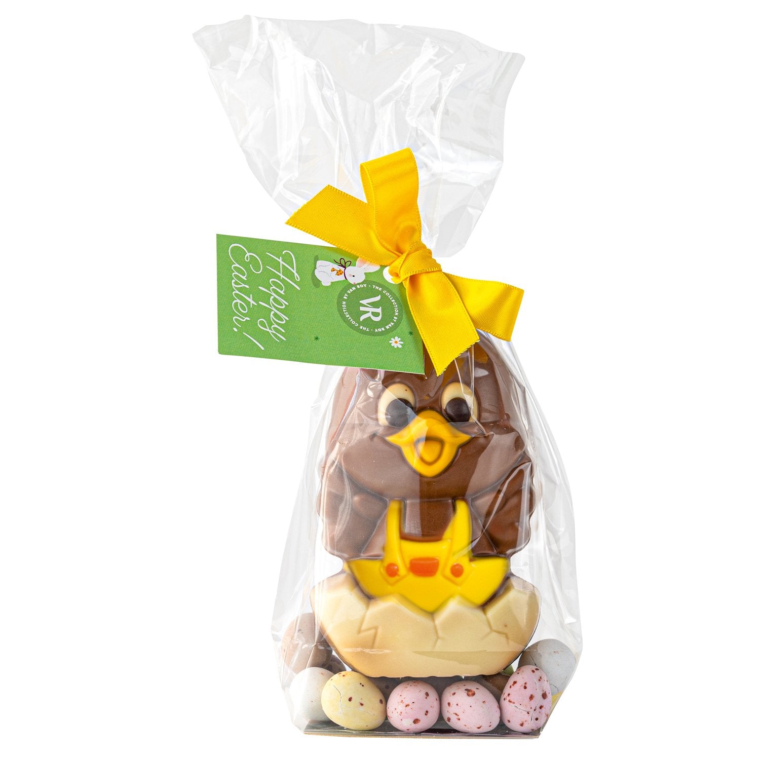 Van Roy - Belgian Chocolate Hollow Easter Hatching Duck with Mini Eggs