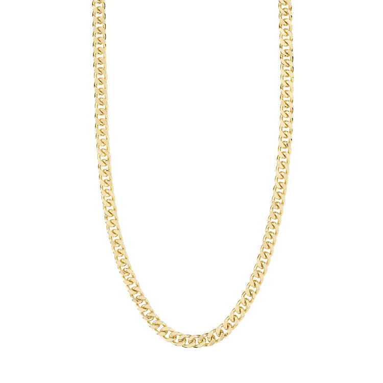 Pilgrim - Heat Gold Recycled Chain Necklace & Pearl