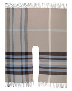 Fraas - Plaid Poncho in Camel