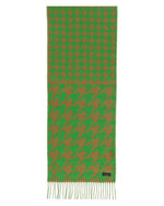 Load image into Gallery viewer, Fraas - Cashmink Houndstooth Scarf in Cyber
