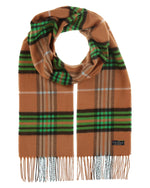 Load image into Gallery viewer, Fraas - Cashmink Tartan Scarf in Camel
