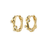Load image into Gallery viewer, Pilgrim - Urszula Gold Recycled Crystal Hoop Earrings
