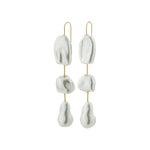 Load image into Gallery viewer, Pilgrim - Luiza Gold Long Pearl Earrings
