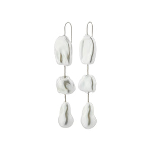 Pilgrim - Luiza Silver Long Pearl Earrings