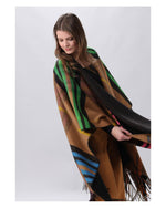 Load image into Gallery viewer, Fraas - Reversible Poncho in Camel
