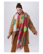Load image into Gallery viewer, Fraas - Pattern Mix Scarf in Diva Pink
