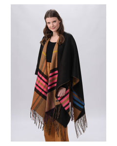 Fraas - Reversible Poncho in Camel
