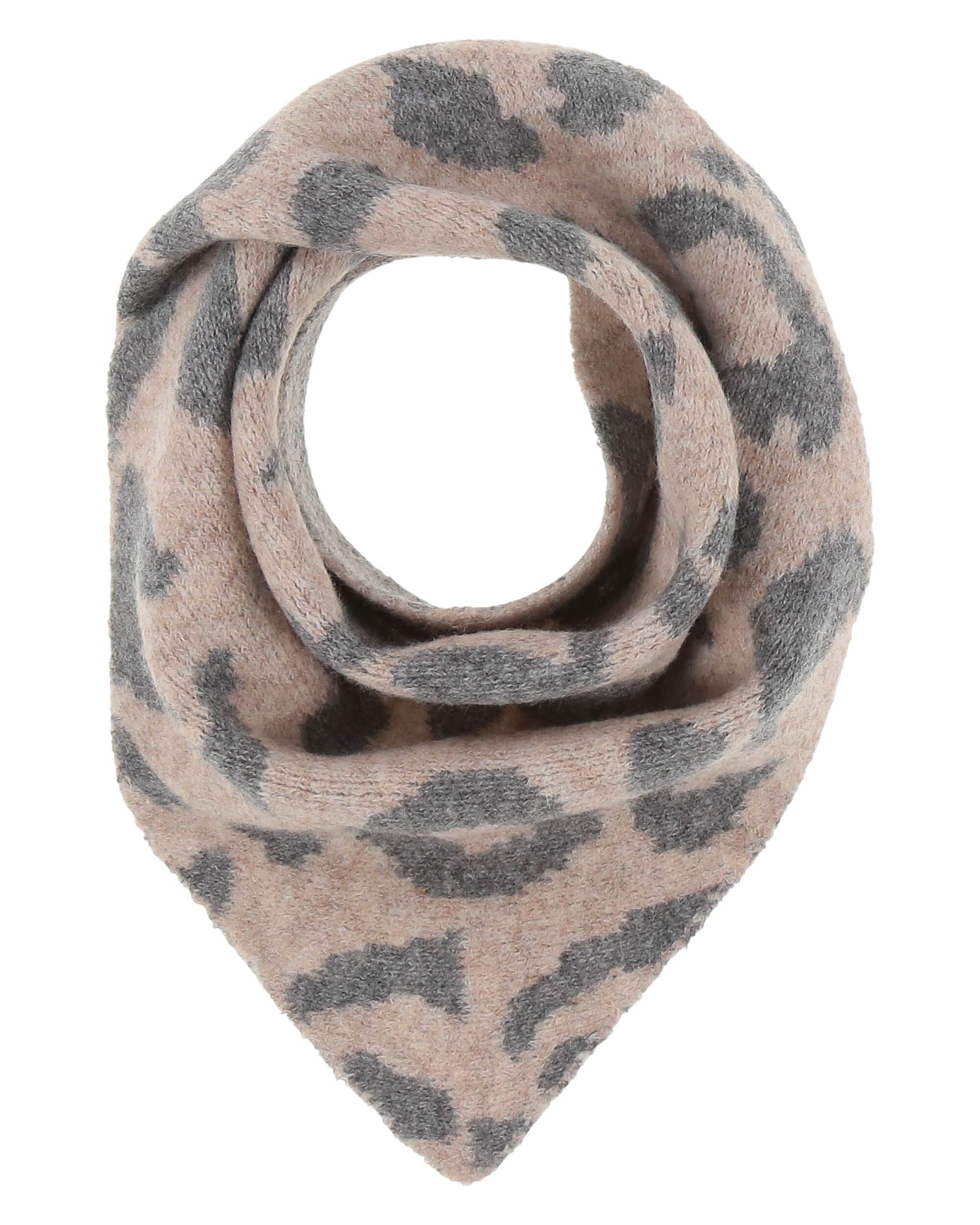 Fraas - Sustainability Edition Knitted Leopard Neck Scarf in Cashew