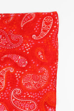 Load image into Gallery viewer, Sarta - Cotton All Over Print Scarf | Red Paisley
