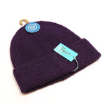 Load image into Gallery viewer, POM - Recycled Polyester Ribbed Beanie Hat Rich Purple
