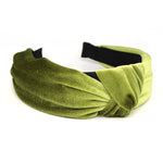 Load image into Gallery viewer, POM - Bright Green Knotted Velvet Headband
