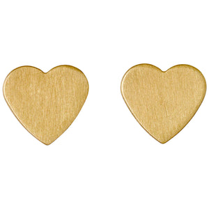 Pilgrim - Vivi Gold Plated Heart Stud Earrings