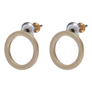 Pilgrim - Liv Gold Plated Recycled Circle Stud Earrings