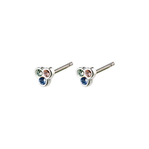 Pilgrim - Caily Silver Plated Multi Coloured Stud Earrings