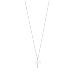 Load image into Gallery viewer, Pilgrim - Daisy Recycled Silver Cross Pendant Necklace
