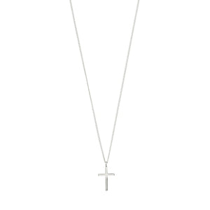 Pilgrim - Daisy Recycled Silver Cross Pendant Necklace