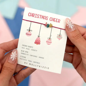 Molly & Izzie - Adjustable Crystal Bracelet 'Christmas Cheer'