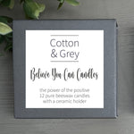 Load image into Gallery viewer, Cotton &amp; Grey - Believe You Can Candles
