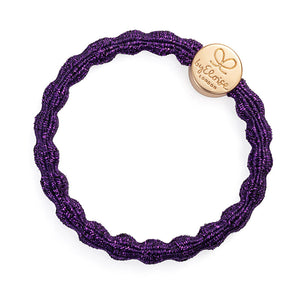 By Eloise - Purple Metallic Hair Band with Gold Circle