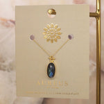 Load image into Gallery viewer, POM - 14ct Gold Plated Blue Labradorite Necklace
