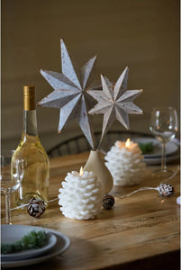 Lightstyle London - White Pinecone Candle
