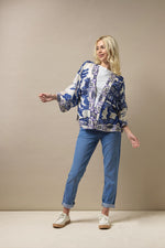Load image into Gallery viewer, One Hundred Stars - Short Kimono | Giant Willow Blue
