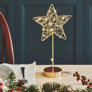 Lightstyle London - Gold Table Wire Star