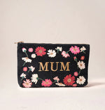 Load image into Gallery viewer, Elizabeth Scarlett - Mum | Charcoal Velvet Everyday Pouch

