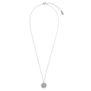 Orelia - Silver Metal Daisy Flower Necklace