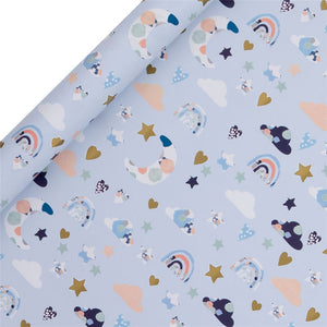 Glick - Wrapping Paper Roll 4m | Baby Blue