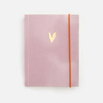 Load image into Gallery viewer, Caroline Gardner - Lilac Heart Small Chunky Notebook
