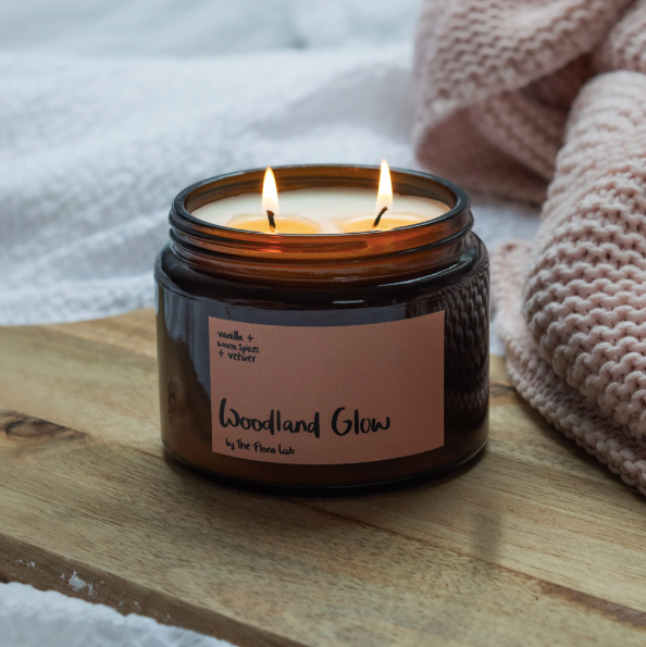 The Flora Lab - Woodland Glow Double Wick 500ml Candle
