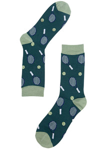 Sock Talk - Men's Green Tennis Socks