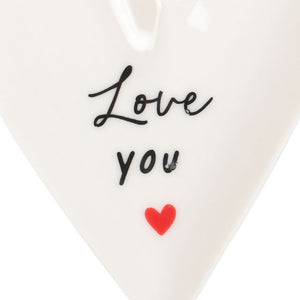 Something Different - Love You Heart Shaped Trinket Dish