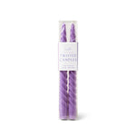 Load image into Gallery viewer, Paddywax UK - 2 Tapered Twisted Candles - Violet (10&quot; Tall)
