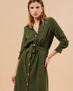 Load image into Gallery viewer, Grace and Mila - Manolo Dress Khaki
