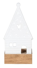 Load image into Gallery viewer, Rader - Porcelain Tea Light Holder - Gingerbread House
