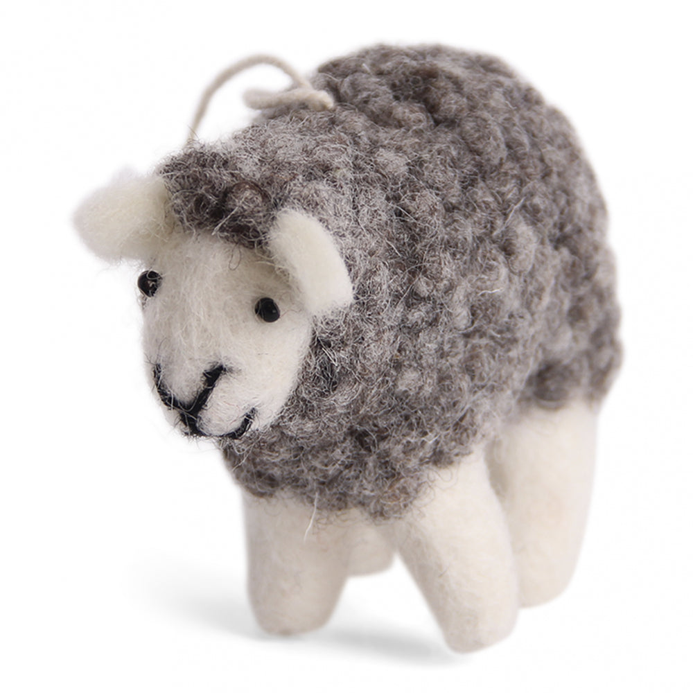 En Gry & Sif - Mini Felt Fluffy Sheep Grey