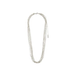 Load image into Gallery viewer, Pilgrim - Lily Silver Plated Multi Chain Necklace

