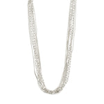 Load image into Gallery viewer, Pilgrim - Lily Silver Plated Multi Chain Necklace
