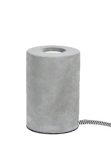 Steepletone - Grey Concrete Lamp Base for Screw Down Bulbs
