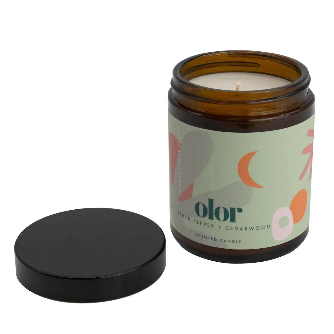 Olor - Black Pepper & Cedarwood Jar Candle