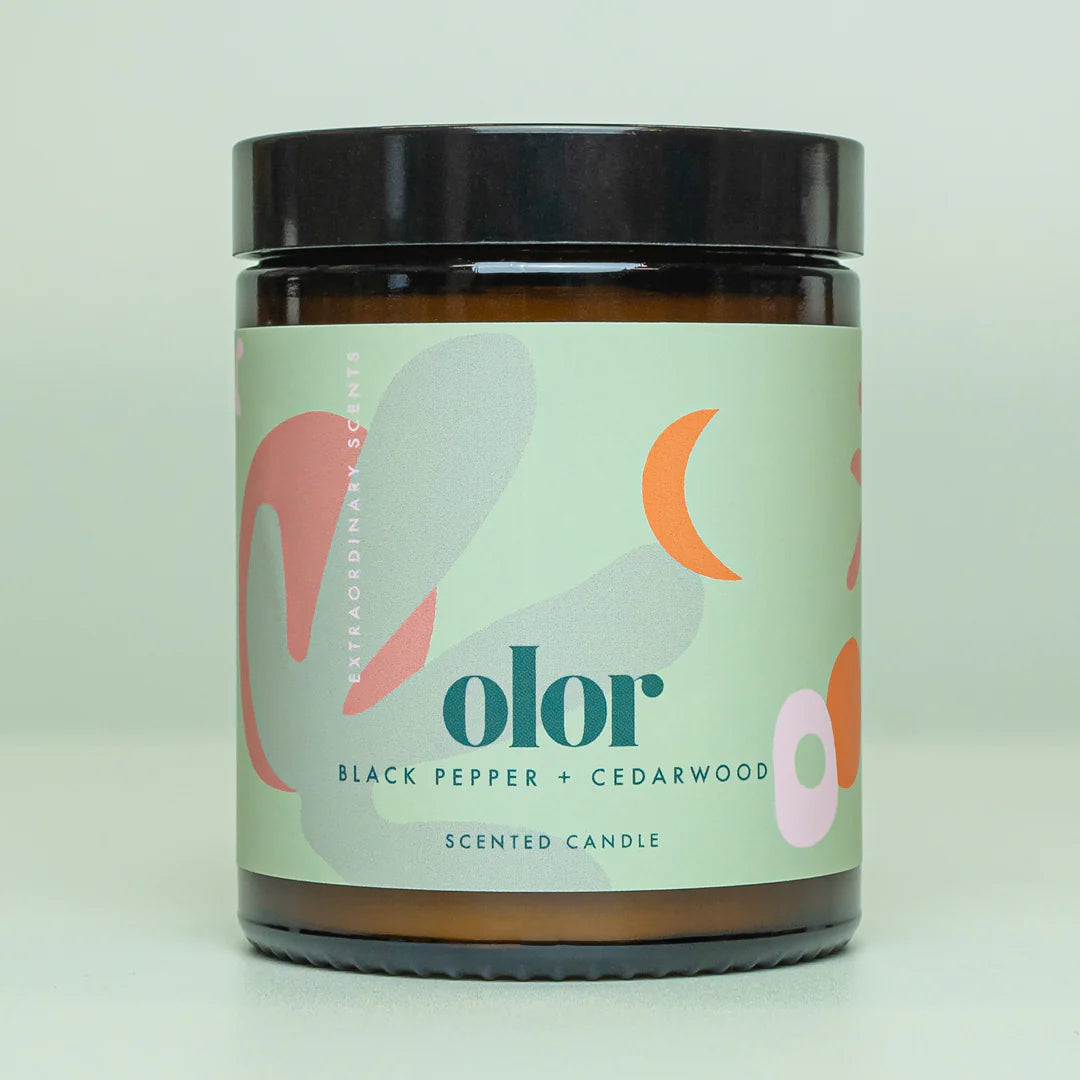 Olor - Black Pepper & Cedarwood Jar Candle