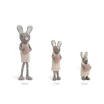 Load image into Gallery viewer, En Gry &amp; Sif - Big Grey Bunny with Grey Dress and Lavender Egg
