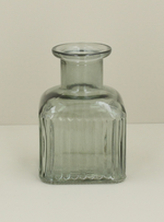 Load image into Gallery viewer, Gisela Graham - Green Glass Square Vase
