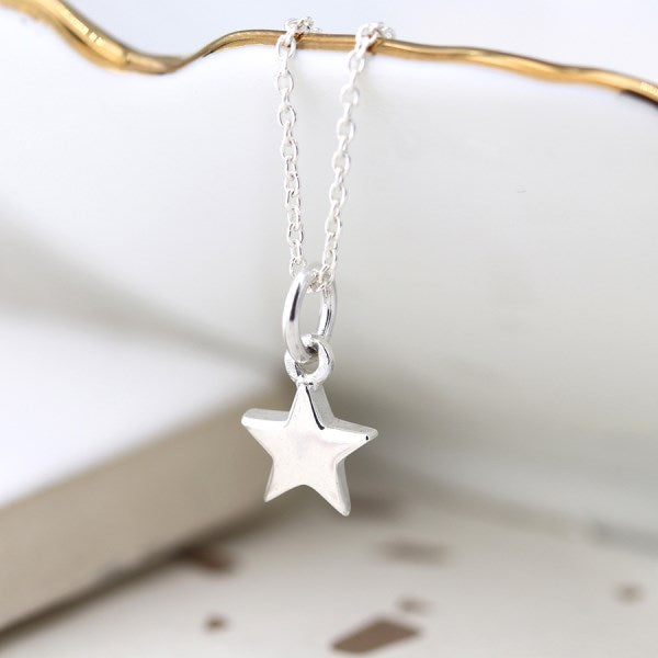 POM - Silver Tiny Star Necklace